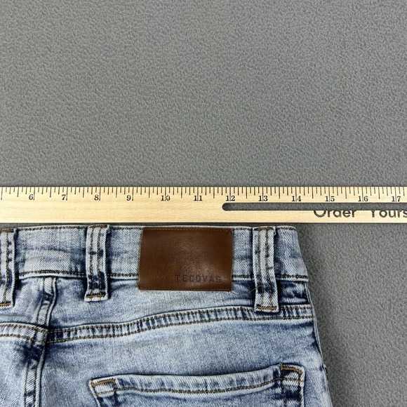 Tecovas Jeans Mens 30x32 Light Blue Wash Slim Jean Stretch Denim Western Casual - Picture 9 of 10